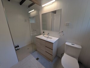 Shower, hair dryer, towels, soap - Maleny-Montville Cottages #4 - 2 bed with ocean views (Balmoral Ridge)