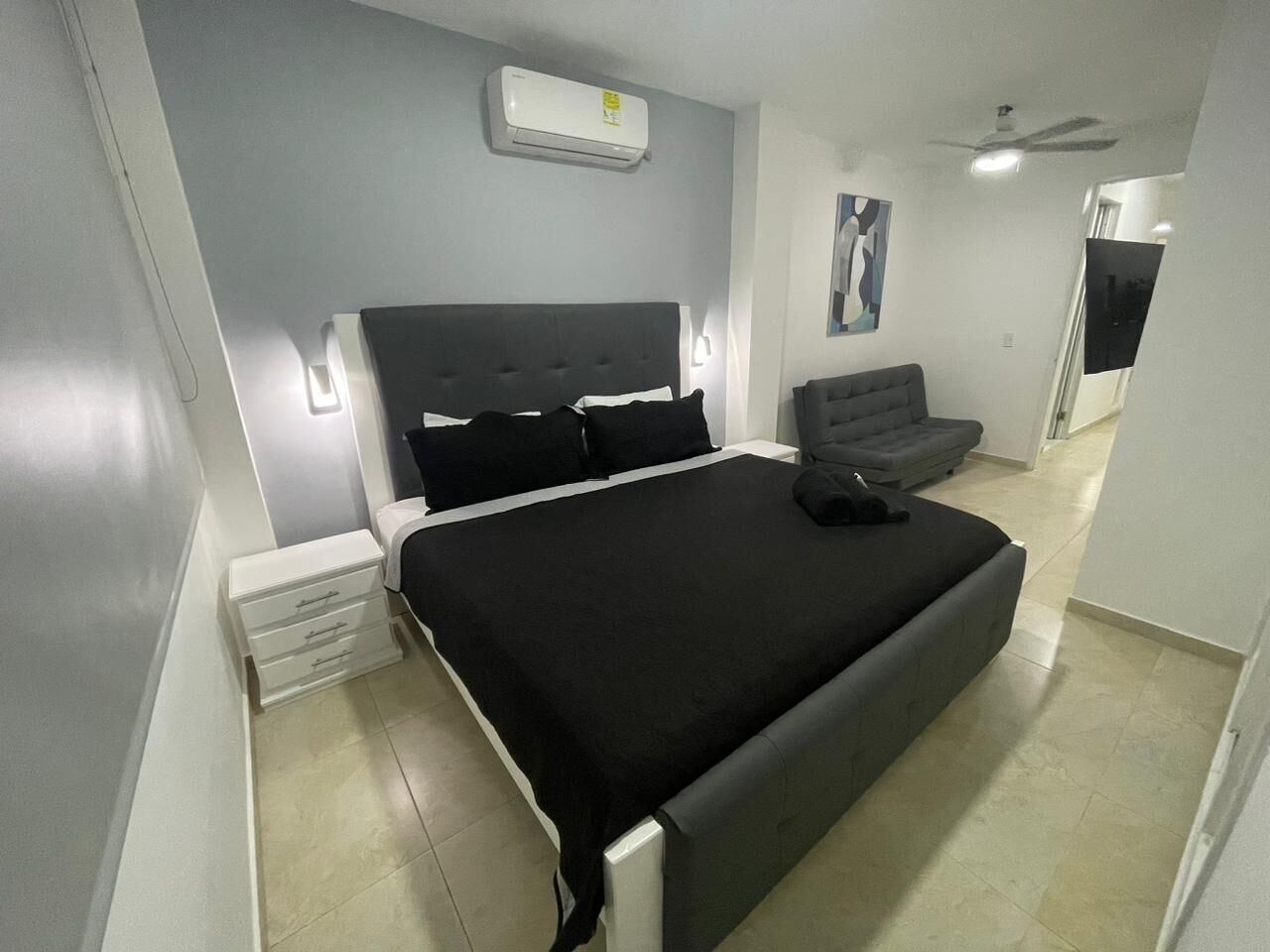 2 makuuhuonetta, silitysrauta/-lauta, internet, vuodevaatteet