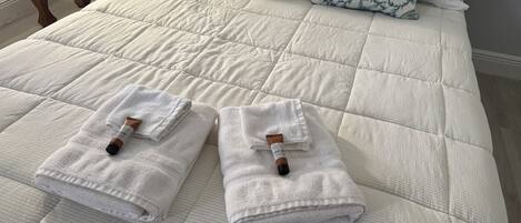 4 bedrooms, iron/ironing board, WiFi, bed sheets