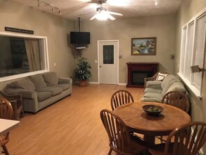 Living area - Creekside Chalet + Allstar Deluxe (Otego)