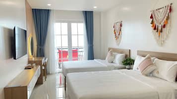 Quarto quádruplo família, sacada | Wi-Fi de cortesia