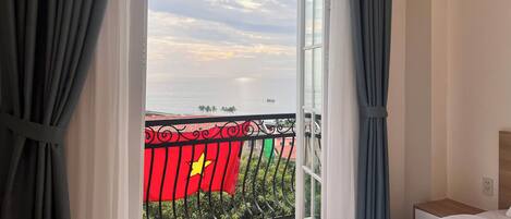 Udsigt fra overnatningsstedet