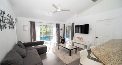 Family-Friendly 4BR with Pool, Disney Area Getaway!