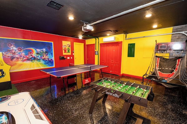 Jump into adventure! Our Super Mario game room is fun for kids and adults.
