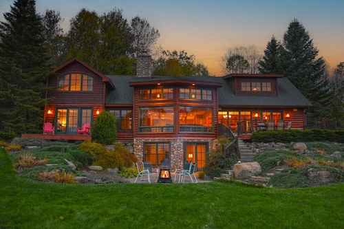 Family Lakeside Lodge - Private Dock and Beach Access - Close to Boyne Mt!