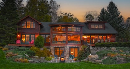 Family Lakeside Lodge - Private Dock and Beach Access - Close to Boyne Mt!