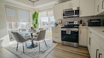 Microwave, stovetop, dishwasher