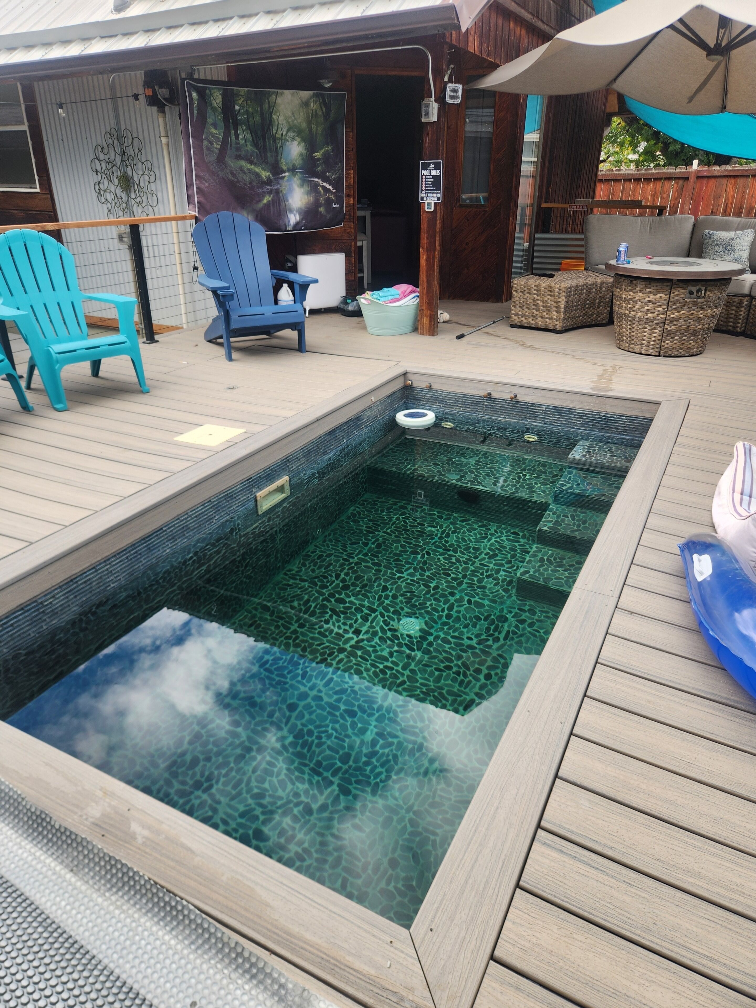 屋外プール、温水プール