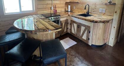 Cowboy Cabin -tucked into the woods near Hatcher Pass Recreation Area.