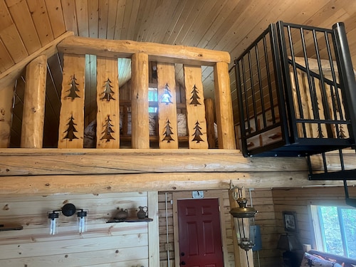 Cowboy Cabin -tucked into the woods near Hatcher Pass Recreation Area.