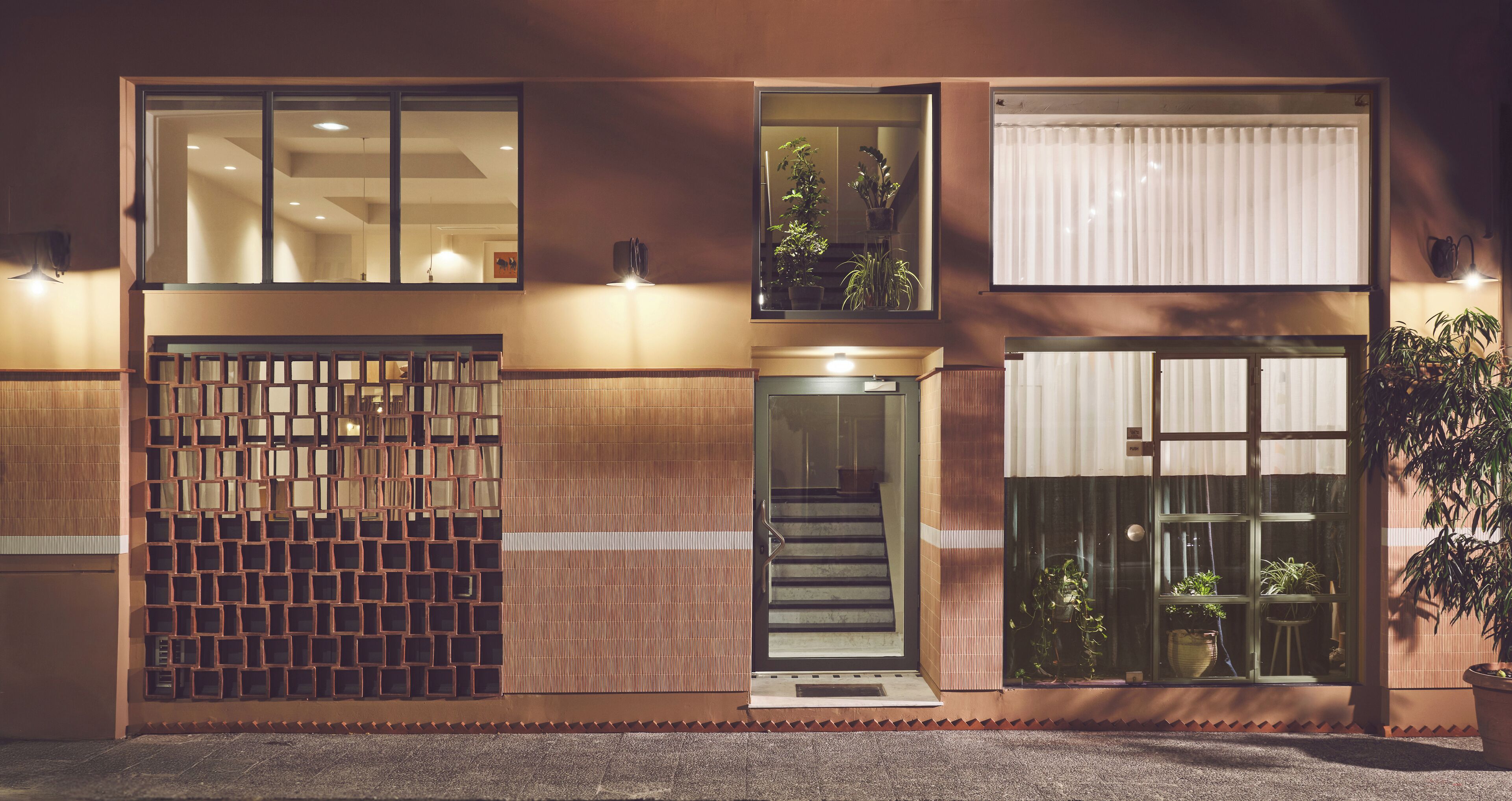 Facciata della struttura