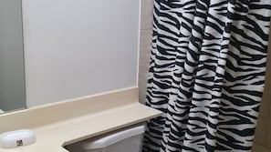 Séchoir à cheveux, serviettes fournies, savon, papier de toilette