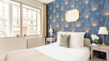 Apartamento, vista para a cidade | Roupas de cama antialérgicas, camas com colchões pillow-top