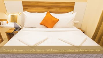 Desk, laptop workspace, blackout curtains, soundproofing