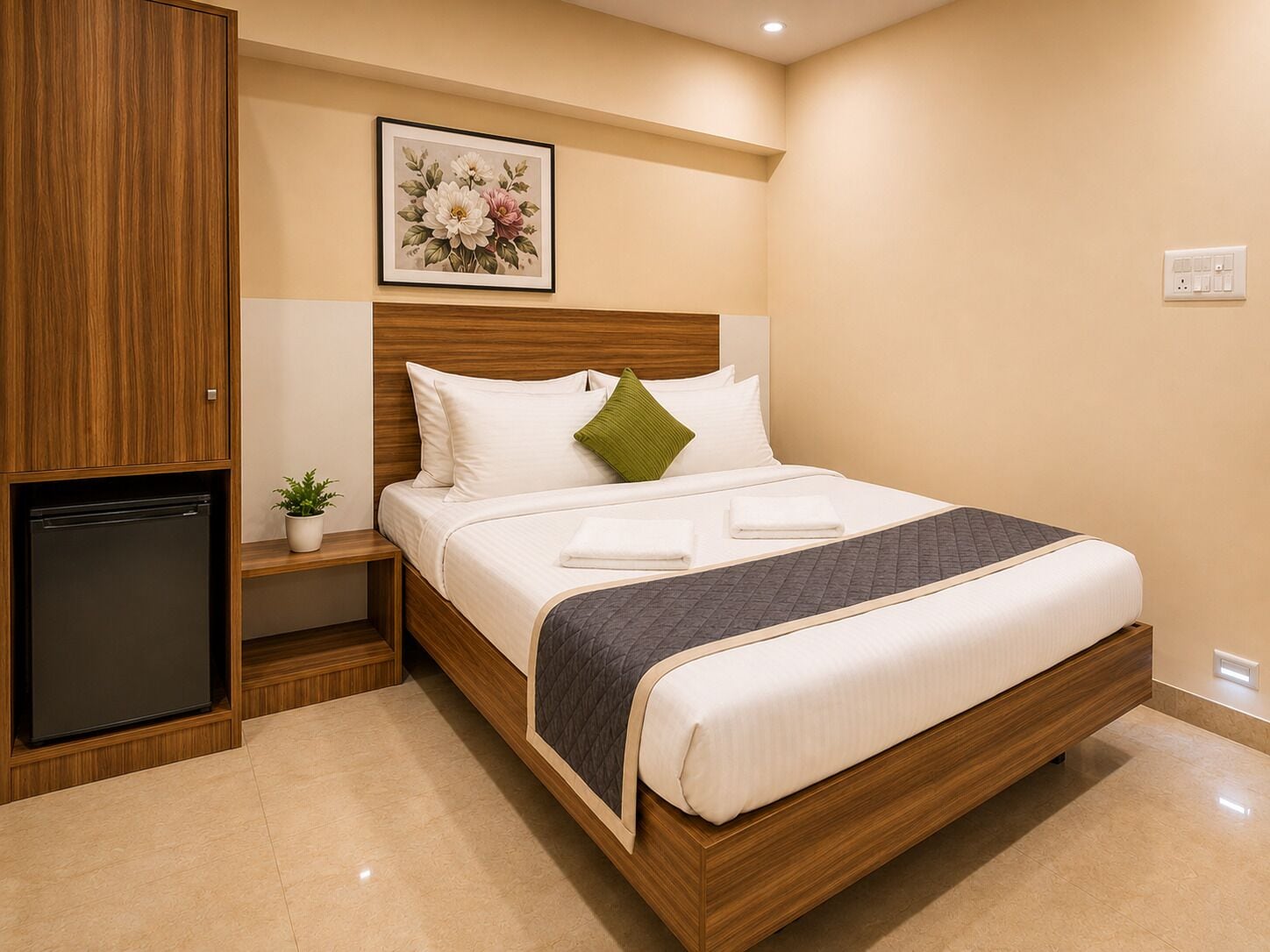 Comfort Triple Room, Non Smoking, City View (without Breakfast) | Desk, laptop workspace, blackout drapes, soundproofing