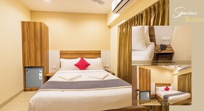 Comfort-Dreibettzimmer, Nichtraucher, Stadtblick (without Breakfast) | Schreibtisch, laptopgeeigneter Arbeitsplatz, Verdunkelungsvorhänge