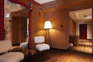 Superior Suite, Courtyard View | In-room safe, desk, blackout drapes, free WiFi