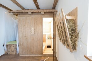 Sauna - Farmhouse in secluded location above Merano with wellness area, garden, summit view (Riffian)