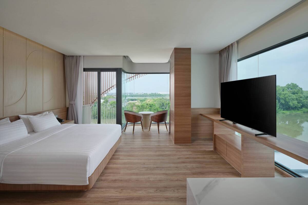 Deluxe-Doppelzimmer | Zimmersafe, kostenloses WLAN