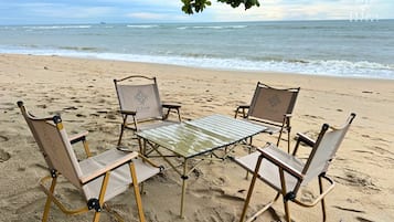 Beach nearby, white sand