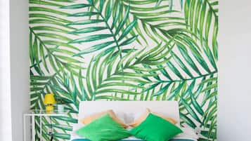 Apartament, 1 dormitori | Planxa i posts de planxar, wifi gratuïta i roba de llit