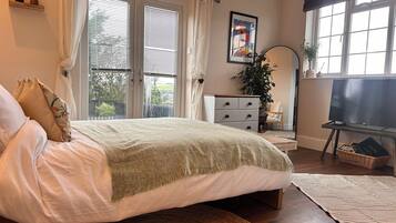 1 間睡房、熨斗/熨衫板、免費 Wi-Fi、床單