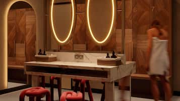 Un sauna, baño turco, baño turco/hammam, tratamientos corporales
