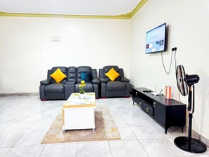 Economy Apartment, Balcony, City View | Living area