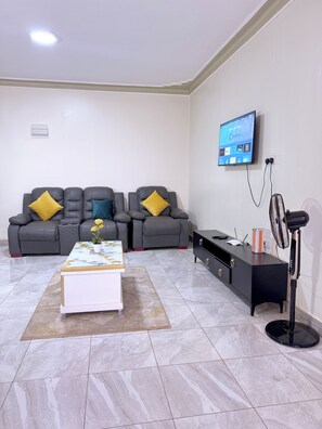 Economy Apartment, Balcony, City View | Living area - Seil Apartments (Kampala)