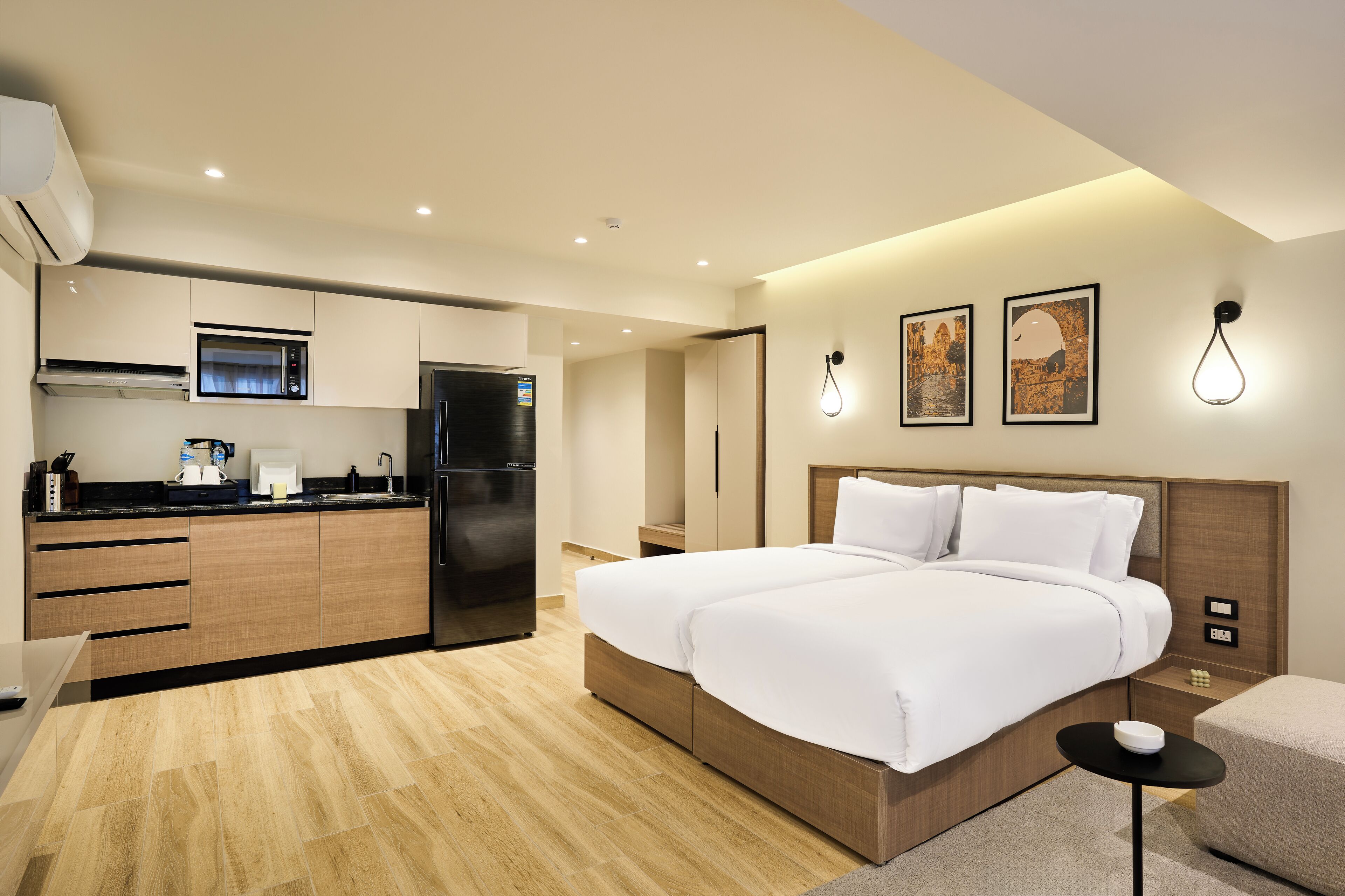 Estudio Deluxe, vistas a la ciudad | Wifi gratis y ropa de cama