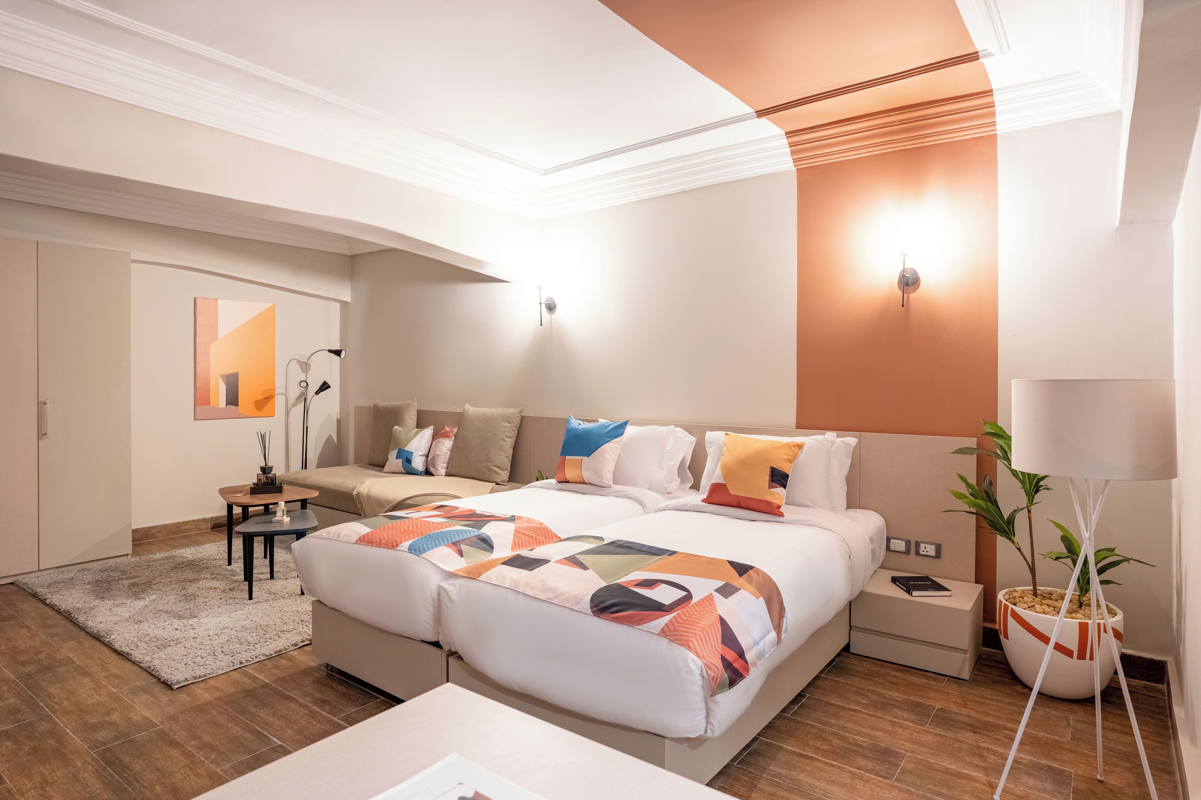 Wifi gratis y ropa de cama