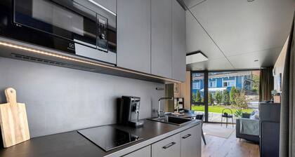Tiny Home 'Seewald - Tiny House' mit privater Terrasse, Gemeinschaftsgarten und WLAN