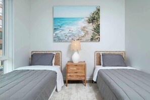 2 bedrooms, iron/ironing board, travel crib, WiFi