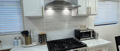 Microwave, oven, stovetop