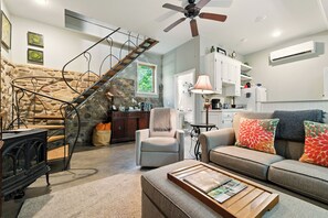 TV, fireplace, DVD player