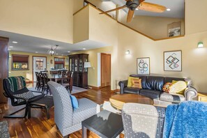 TV, fireplace, offices - Large Lk Washington View Family Home (Seattle)