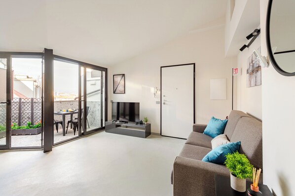 Suite, vistes a la ciutat | Sala d'estar