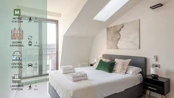 Appartamento Luxury | Una scrivania, ferro/asse da stiro, Wi-Fi gratuito, lenzuola