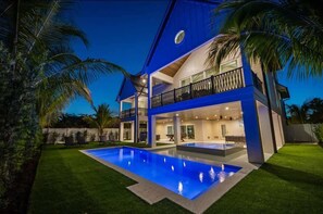 Outdoor pool, a heated pool - NEW~Gorgeous! Arcade!~ Heated pool/spa~North End! (Anna Maria)