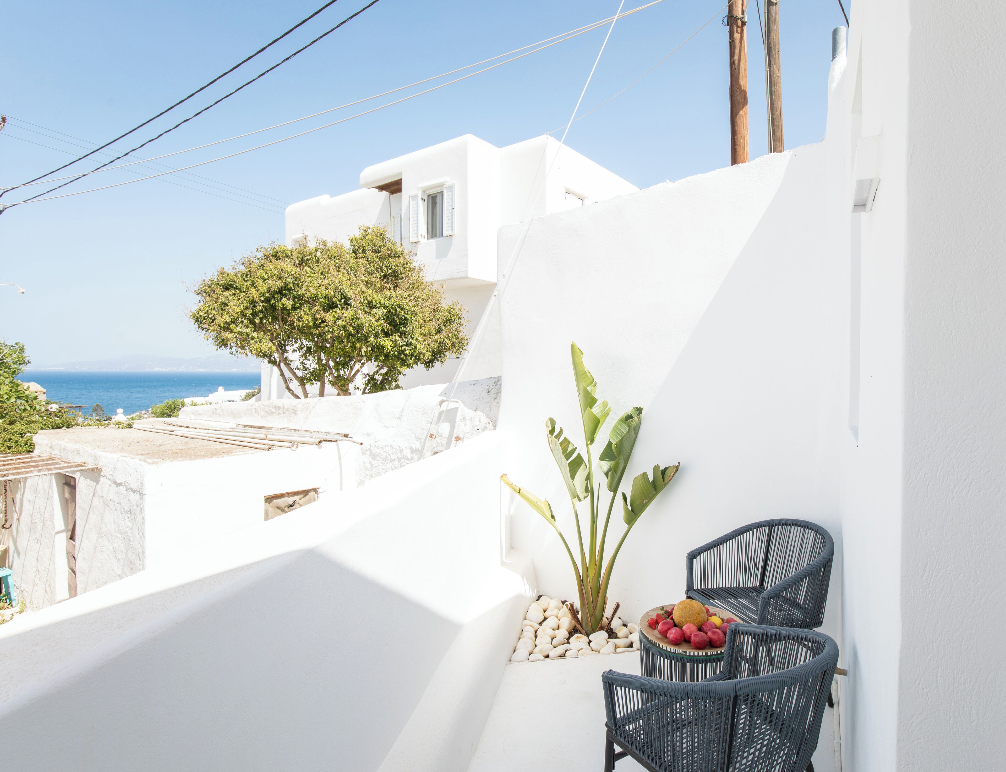 Suite Deluxe, vistas parciales al mar | Vistas del balcón