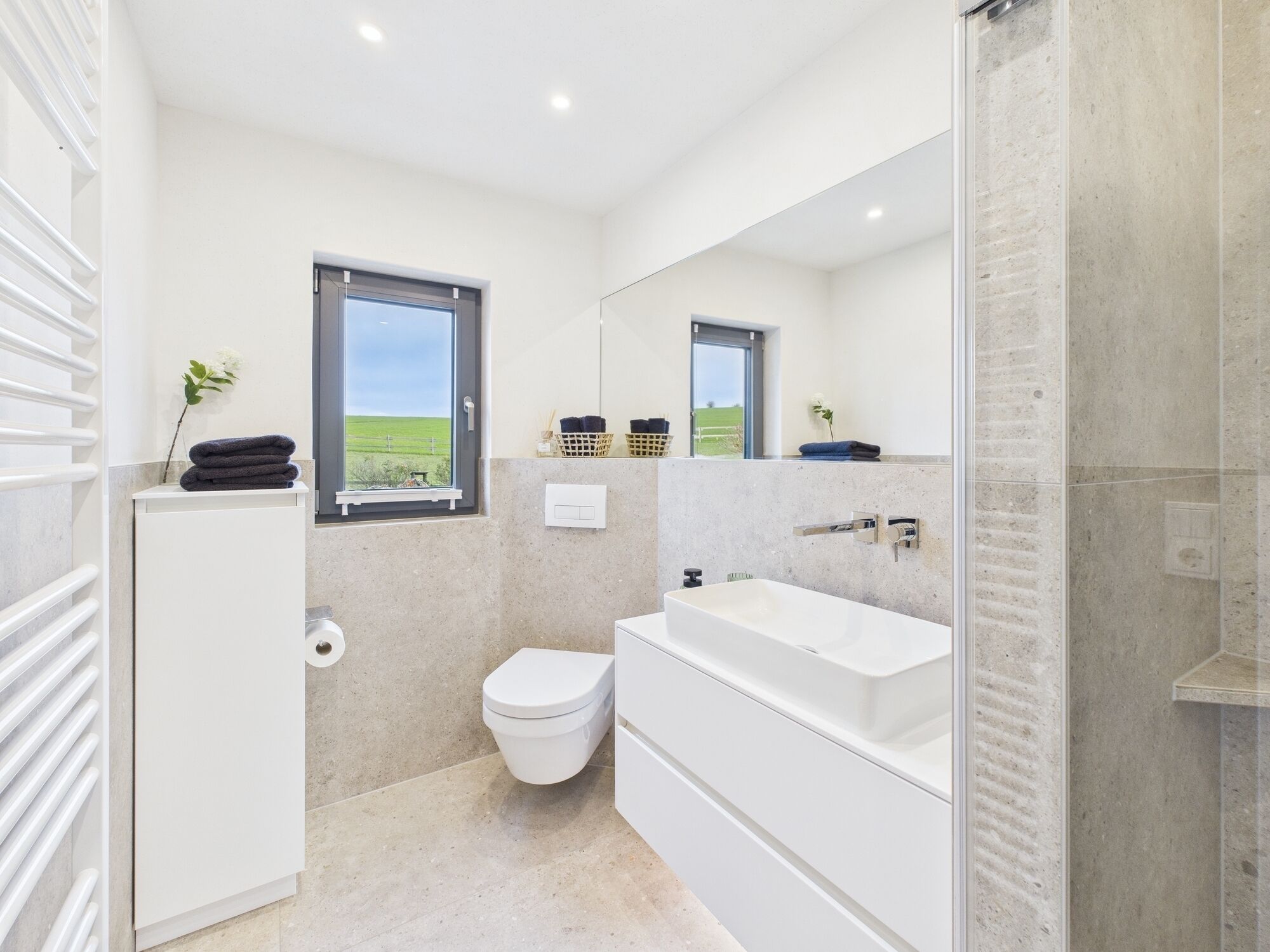 Towels, soap, toilet paper