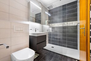 Shower, hair dryer
