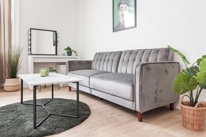 Luksusleilighet | Sengetøy av topp kvalitet, memory foam-senger og individuelt dekorert