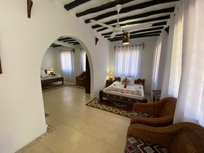 Familien-Suite, Balkon, Gartenblick