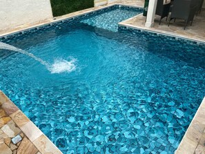 Pool - House with pool and barbecue – 300m from Indaiá beach, Bertioga. (Bertioga)
