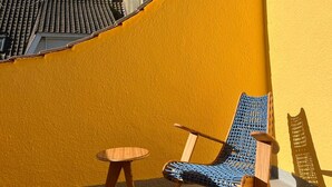Dobbeltrom – comfort, byutsikt | Terrasse/patio