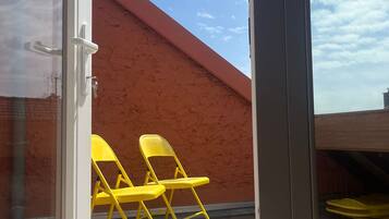 Appartement, terras, uitzicht op zee | Terras