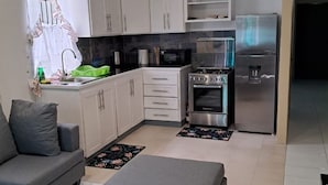 Private kitchen - Charming 1-bedroom apartment in lovely Gros Islet with AC (Gros Islet)