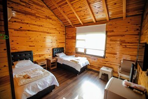 Bungalow, 2 Einzelbetten, Bergblick, Bergseite