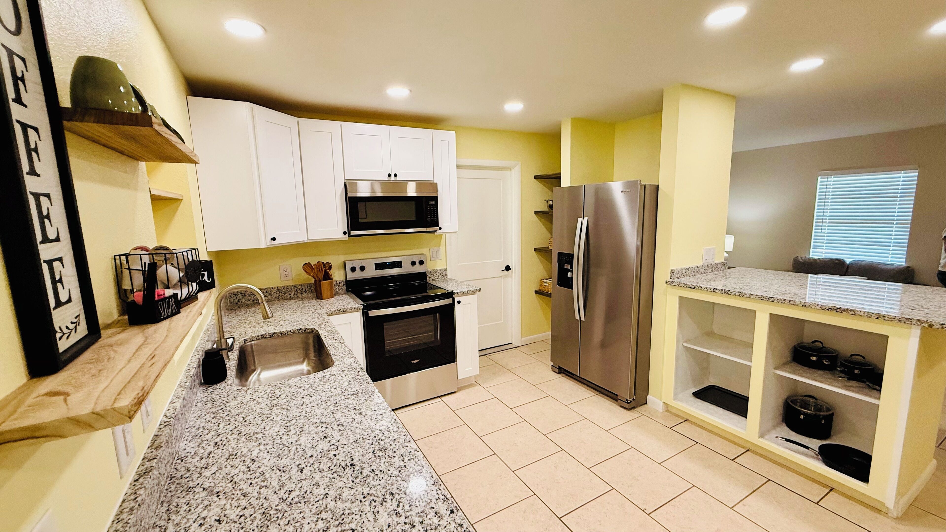 Microwave, oven, stovetop, dishwasher